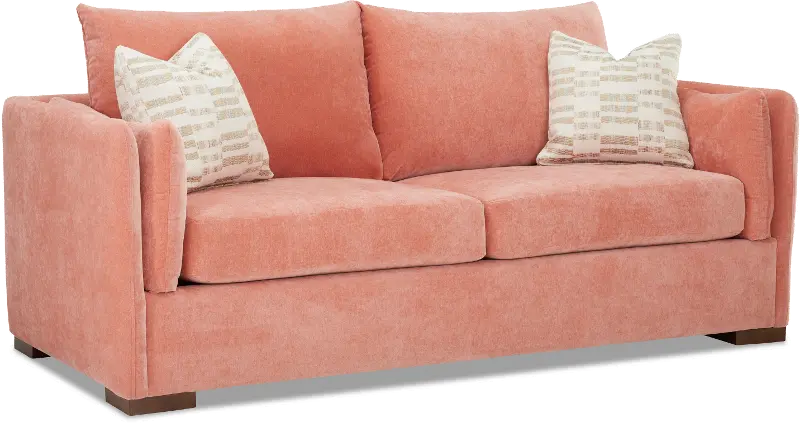 Ellyson Coral Pink Queen Sofa Bed