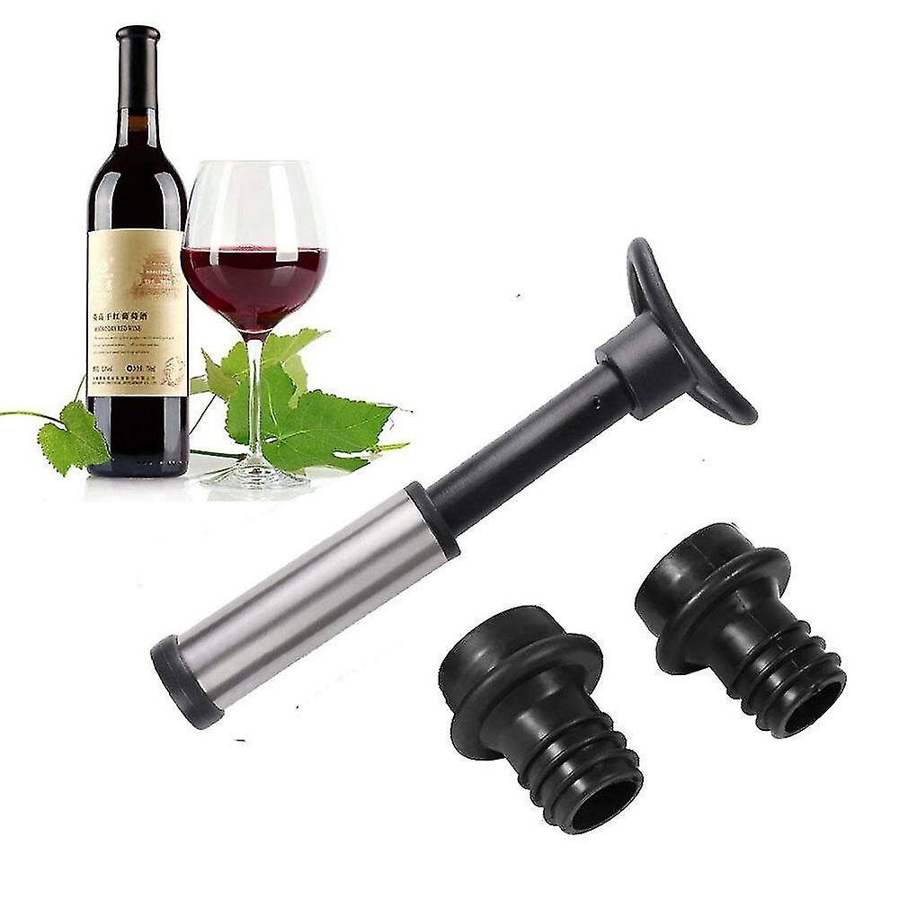 Wine Stopper Silicone Plug With Pump Wine Bottle Stopper Sealer Vacuum Saver Preserver Reusable Bottle Cap Bar Accessories