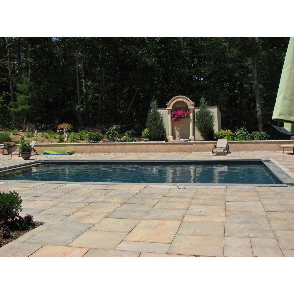 Nantucket Pavers Yorkstone 24 in. x 24 in. Tan Variegated Concrete Paver (22-Pieces88 sq. ft.Pallet) 22424