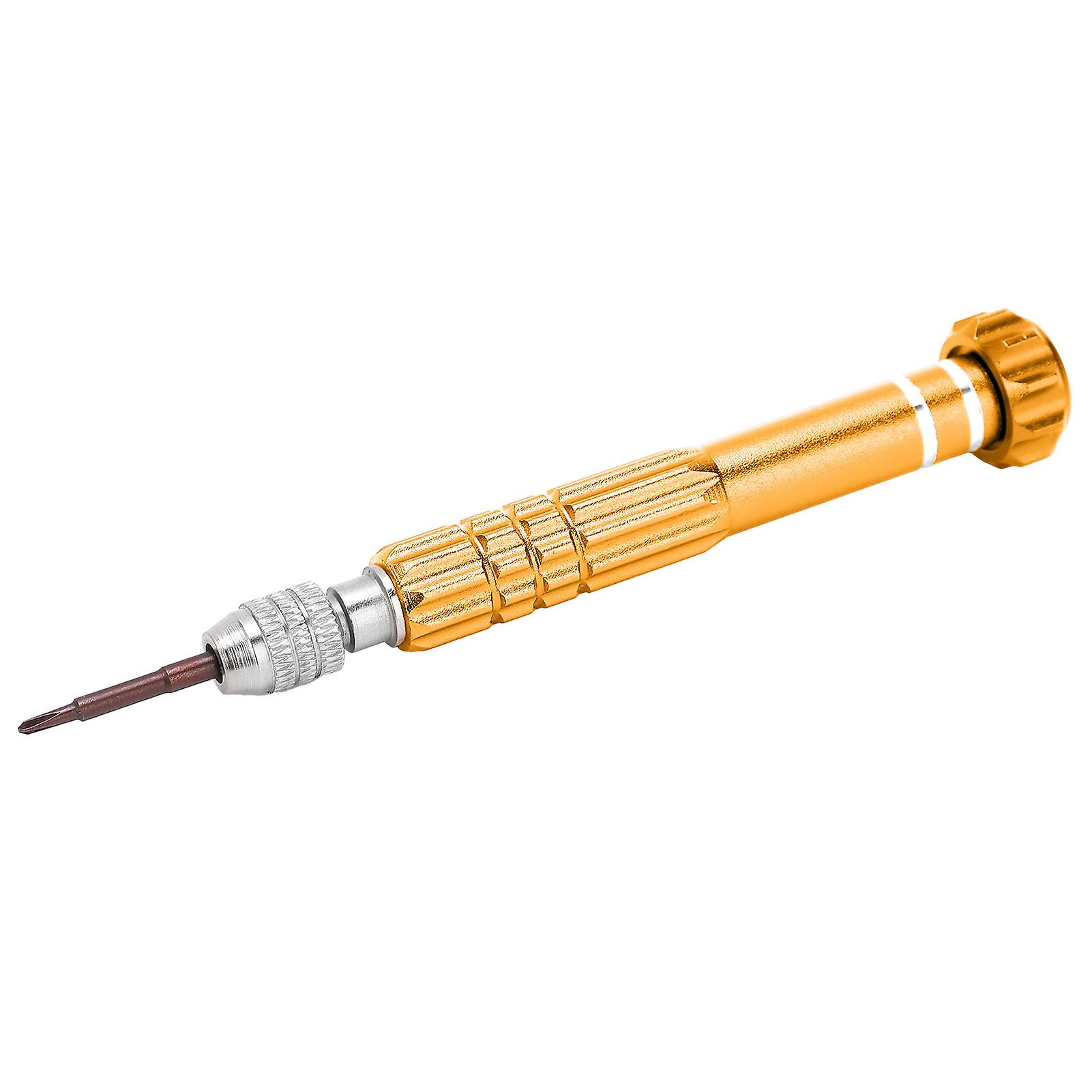 5in1 Screwdriver Aluminum Alloy Hardware Tools For Watch Jewelry Phone Maintenancegolden