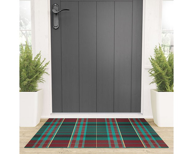 Sheila Wenzel Ganny The Season Plaids Welcome Mat Society6