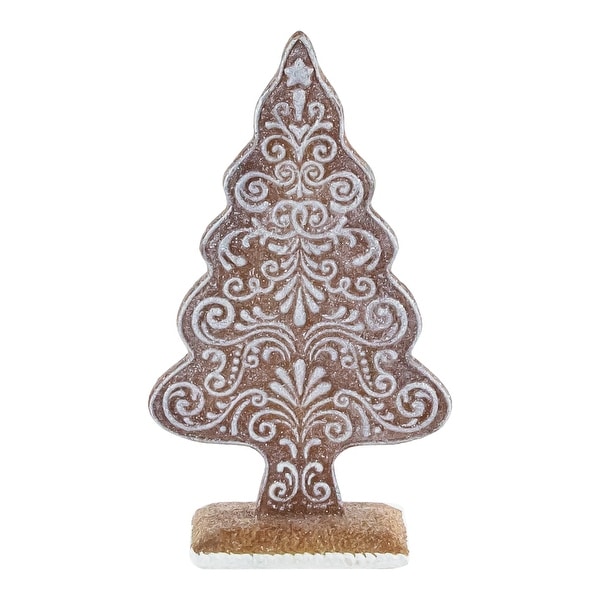 8.25 Glittered Gingrebread Tree Christmas Decoration