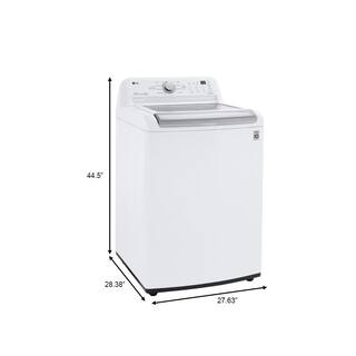 LG 5 cu.ft. Top Load Washer in White with Impeller NeveRust Drum andd TurboDrum Technology WT7150CW