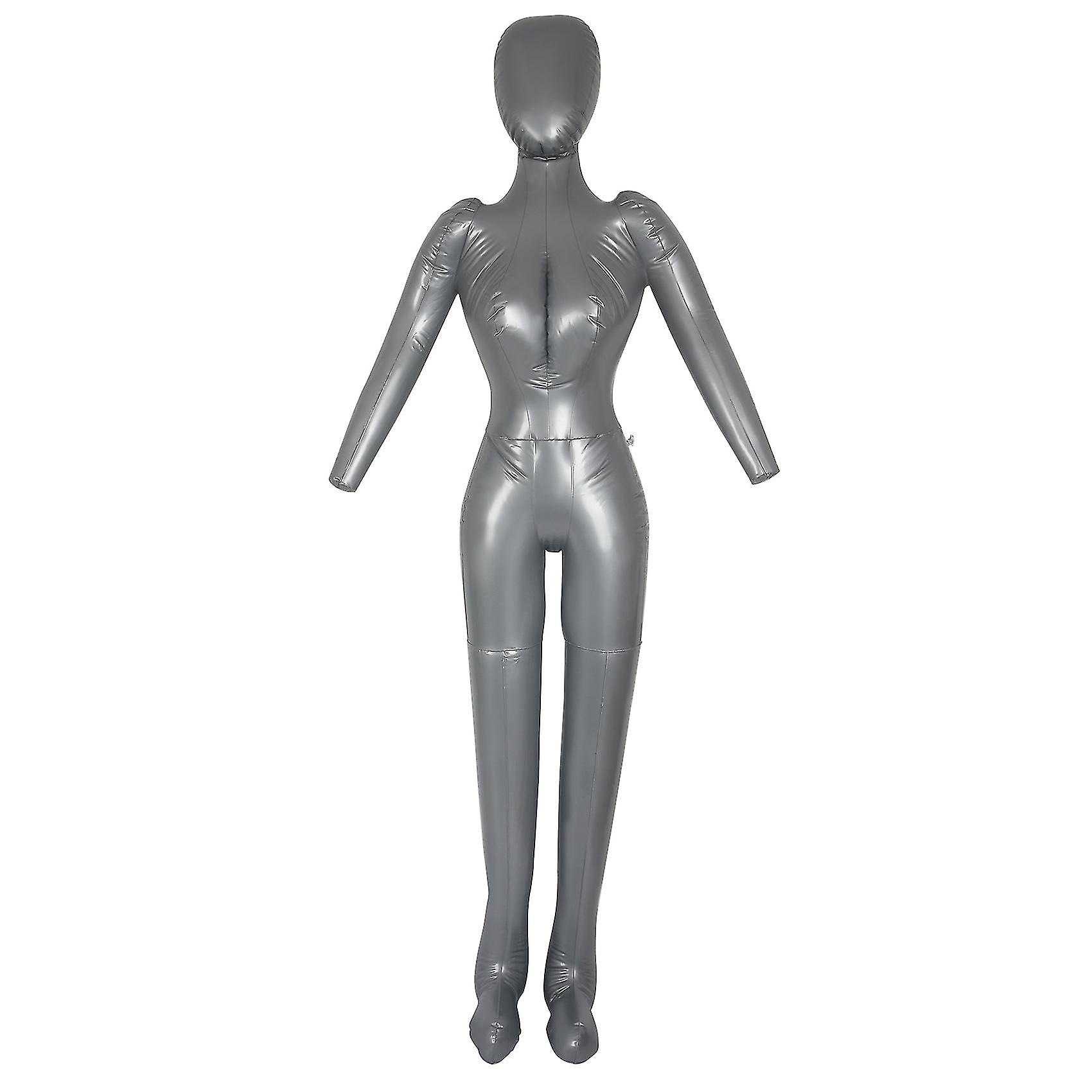 Inflatable Full Body Female Model With Arm Ladies Mannequin Window Display Props