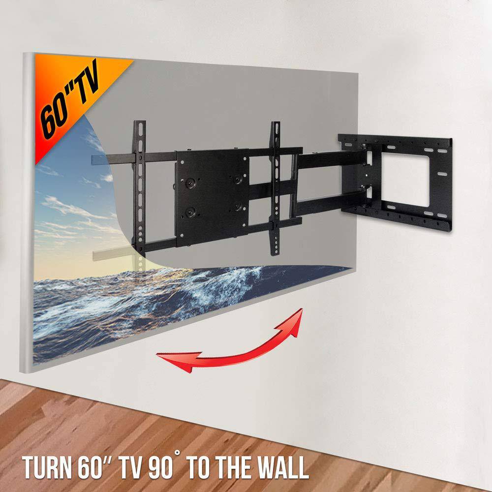 Aeon Stands and Mounts Full Motion TV Wall Mount with Included HDMI Cable Fits 37 in. - 70 in. TV and VESA Compatible 600 mm x 400 mm Aeon-40200