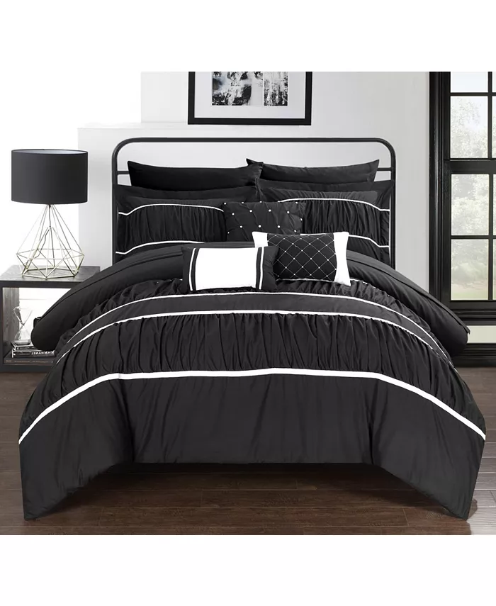 Chic Home Cheryl 10-Pc Queen Comforter Set