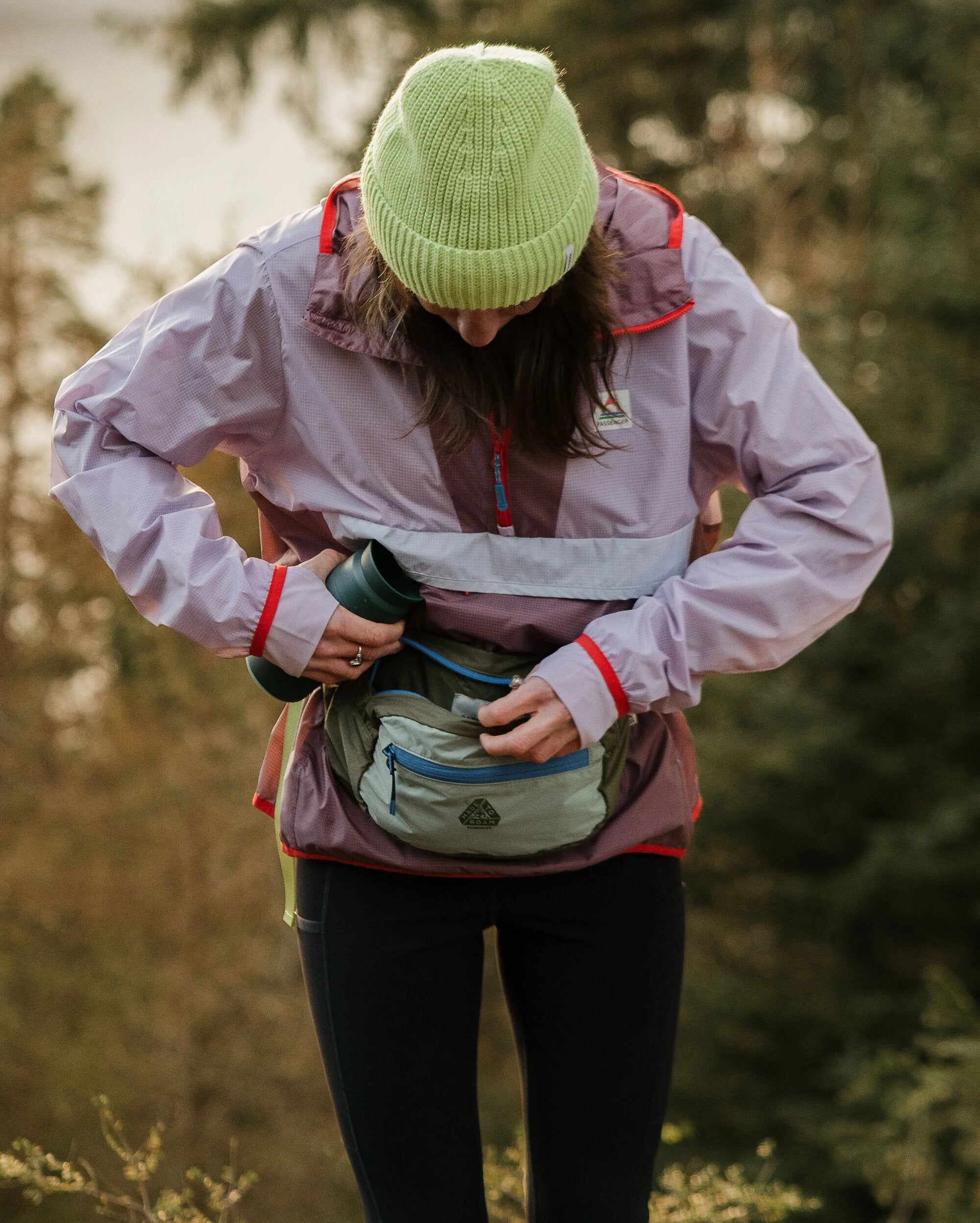 Trail Light Recycled Hip Pack - Khaki