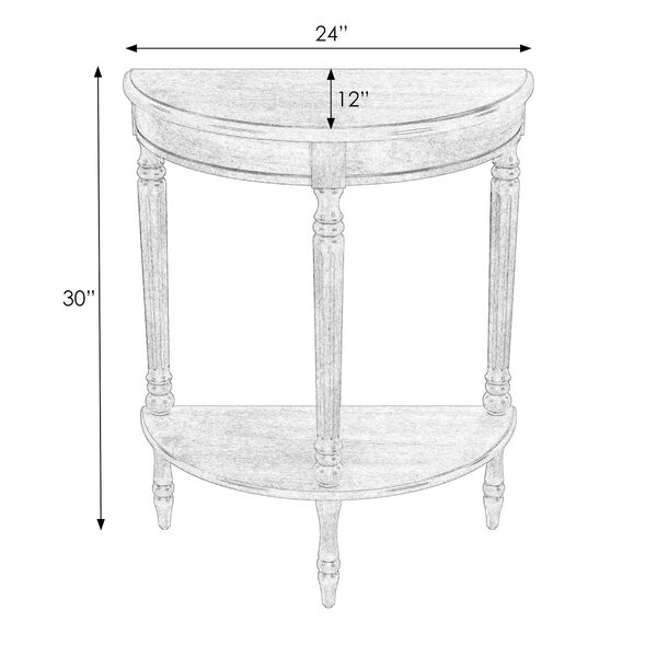 Bellini Cherry Demilune Console Table