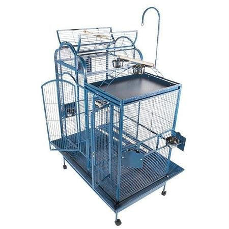 A and E Cage Co. Split Level Play Top Bird Cage - Black