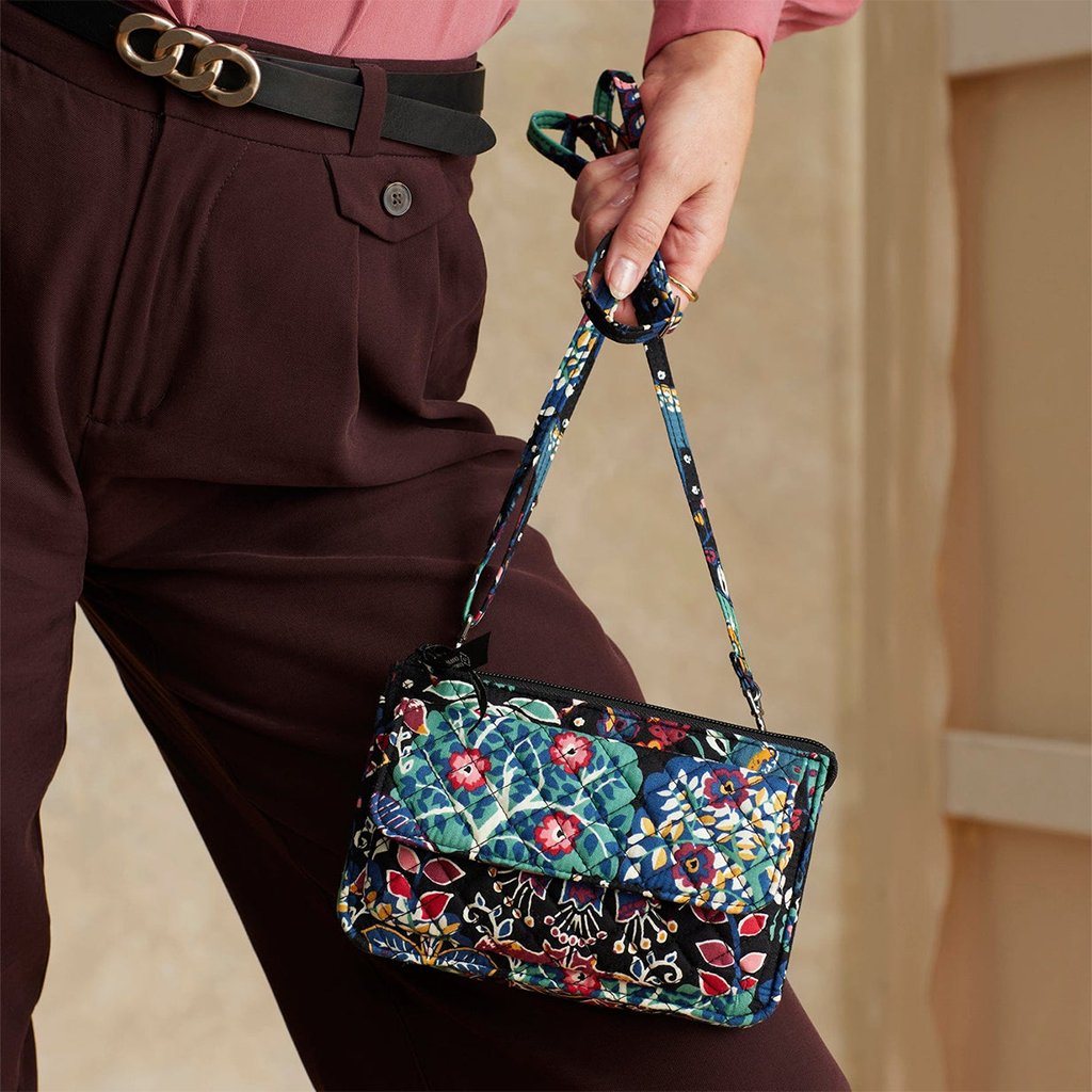 Vera Bradley  RFID Wallet Crossbody in Enchantment