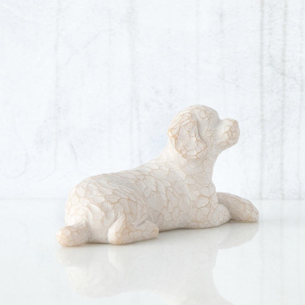 Willow Tree  Love My Dog (Small, Lying Down) Figurine