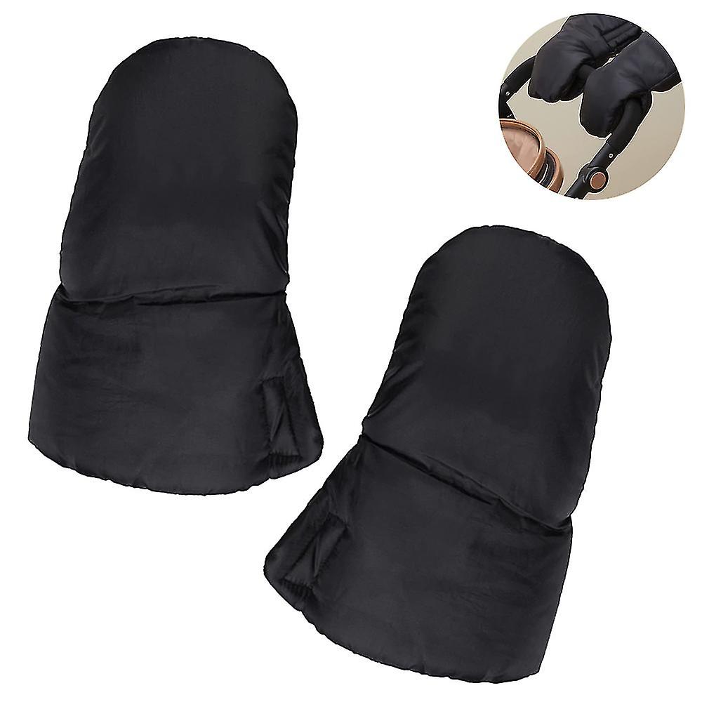 1 Pair Stroller Gloves Universal Pram Hand Muffs， Anti-freeze Stroller Mittens Cart Gloves Gear Shopping Cart Hand Warmers Waterproof Winter Gloves