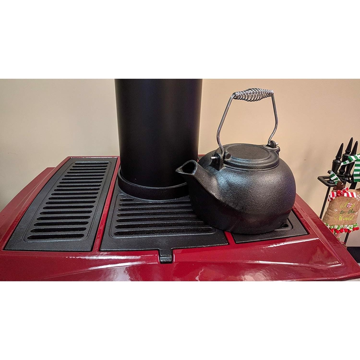 US Stove Black Cast Iron 3 qt Kettle Steamer