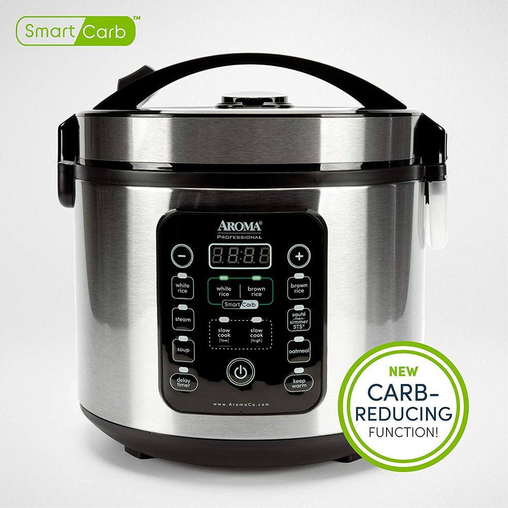 AROMA 20-Cup Stainless Steel Rice Cooker ARC-1120SBL