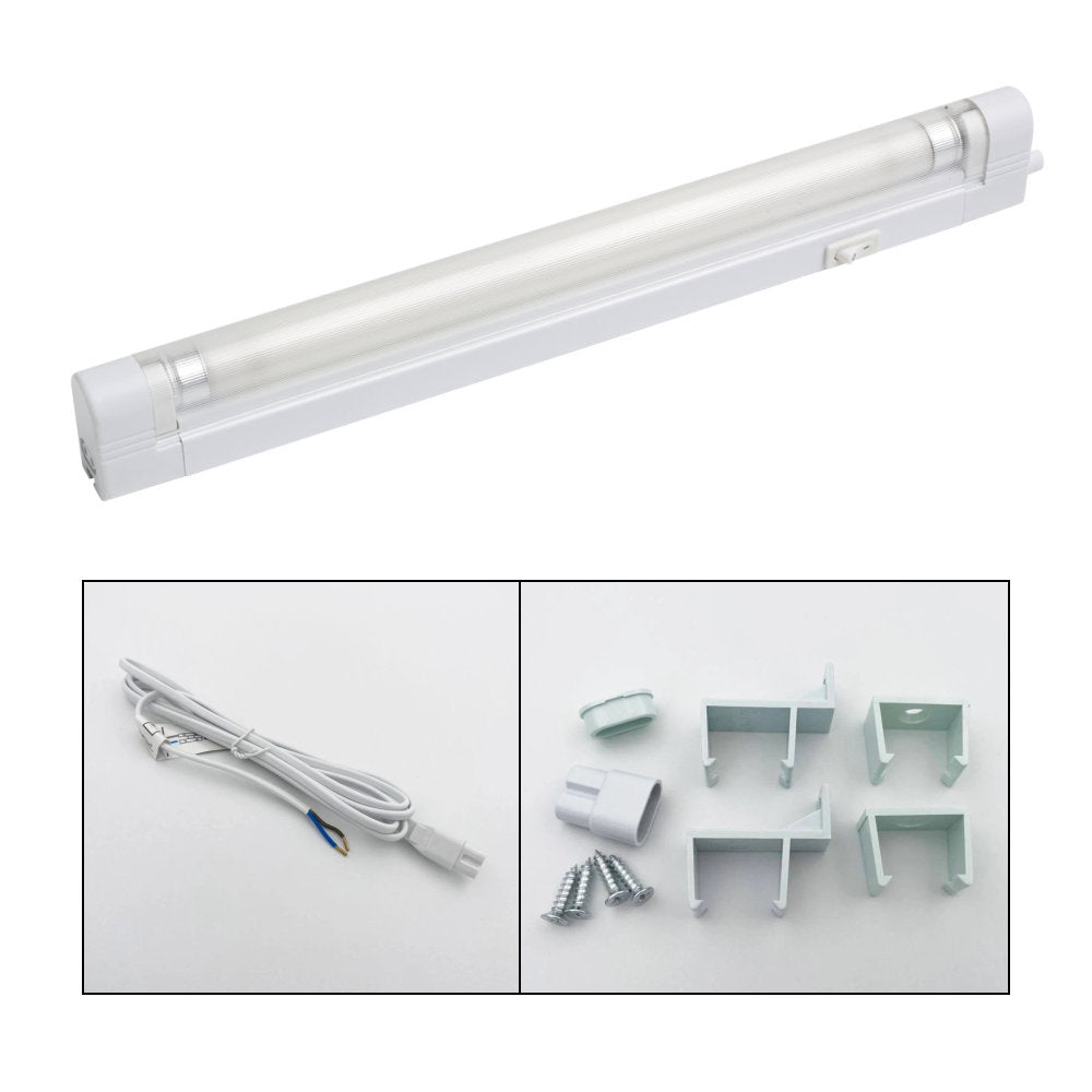 Britalia BRL-T58W White 8W T5 Ultraslim Switched Fluorescent Striplight 344mm