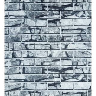 Dundee Deco Falkirk Jura III 14 in. x 28 in. x 30 in. Peel  Stick White Grey Faux Stone PE Foam Decorative Wall Paneling (10-Pack) JNHDZWH83-10