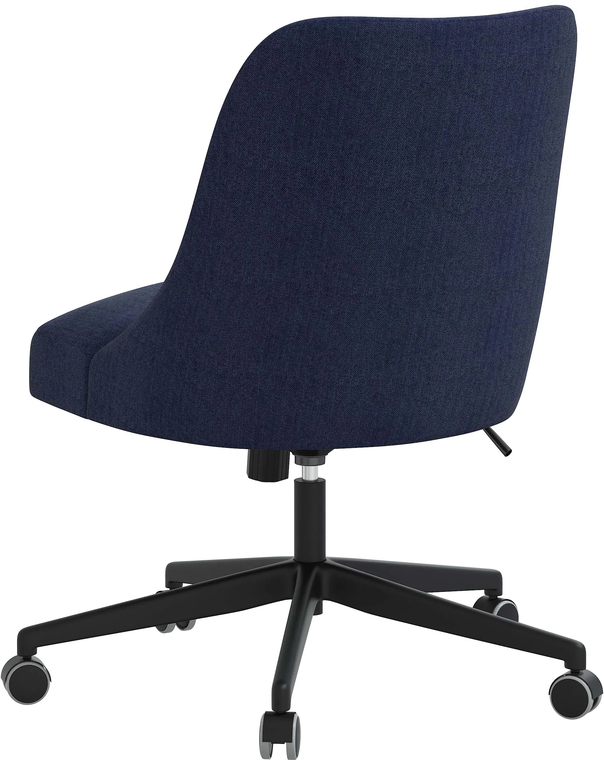 Spencer Dark Blue Office Chair - Skyline Furniture