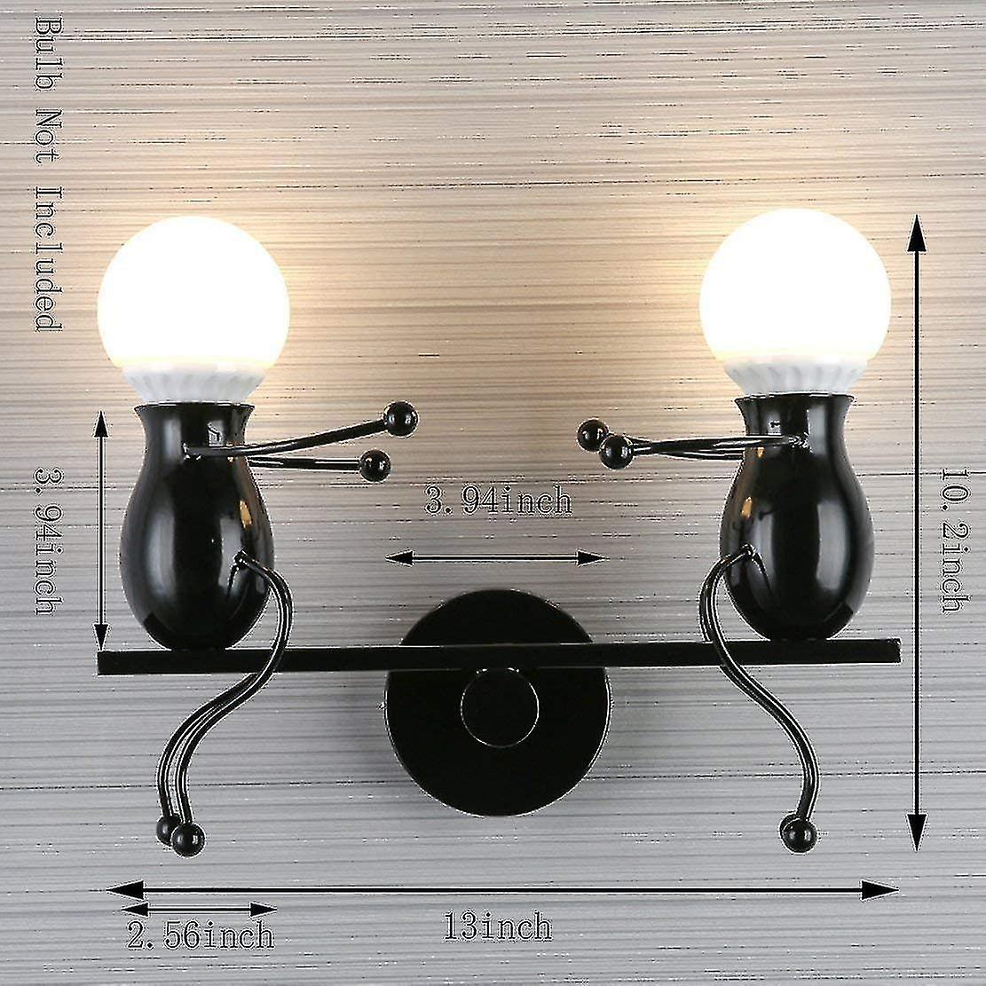 Room Decoration Creative Lamp Black， Suitable For Children's Bedside Lamp Cartoon Mini Wall Decoration