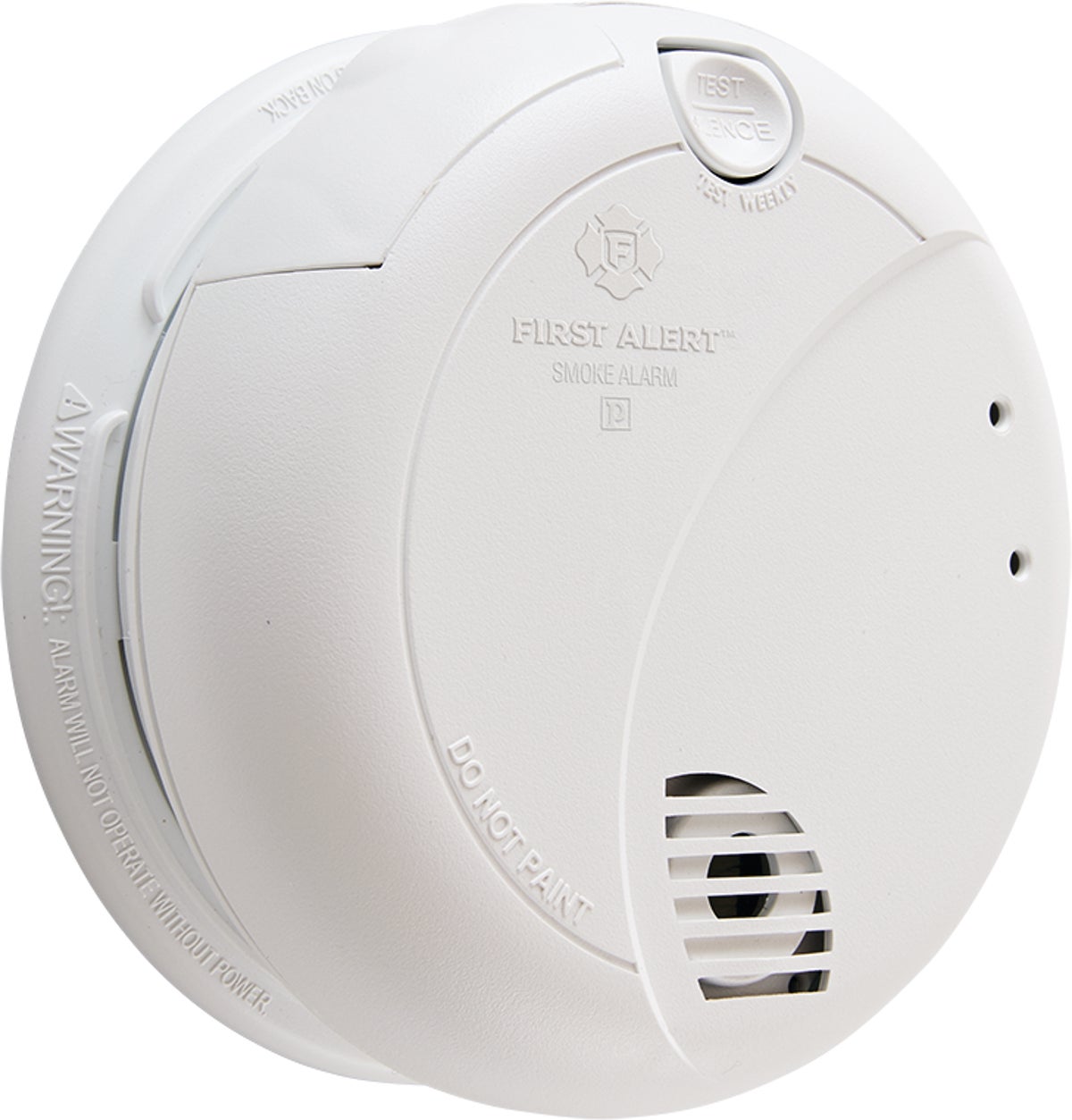 First Alert Smoke Alarm With Battery Back-Up White