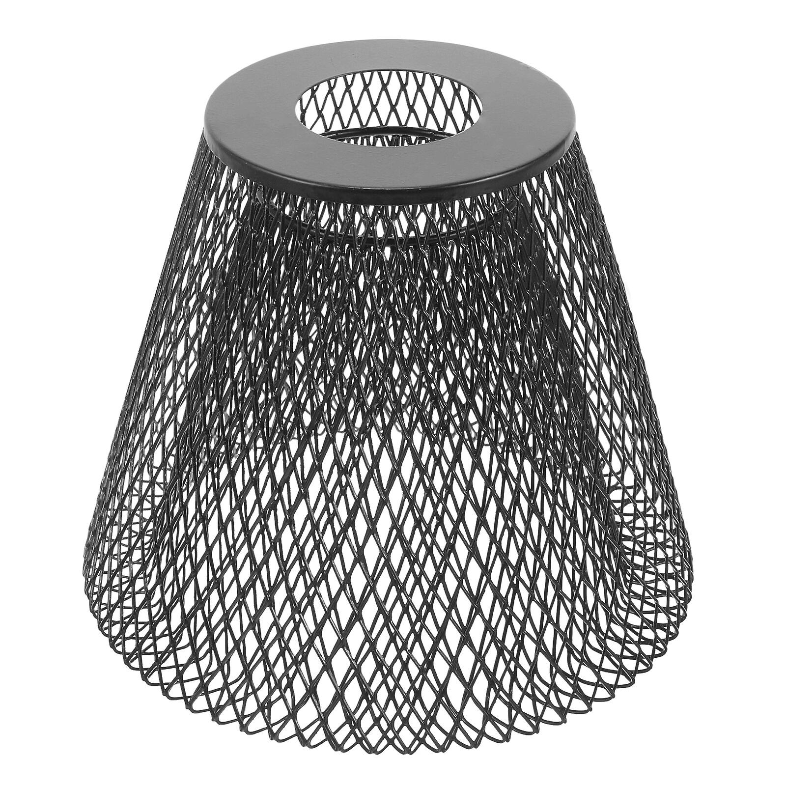 Metal Wire Cage Lamp Shade Mesh Lampshade Hollow Lampshade Pendant Lamp Shade (trapezoid Shape)