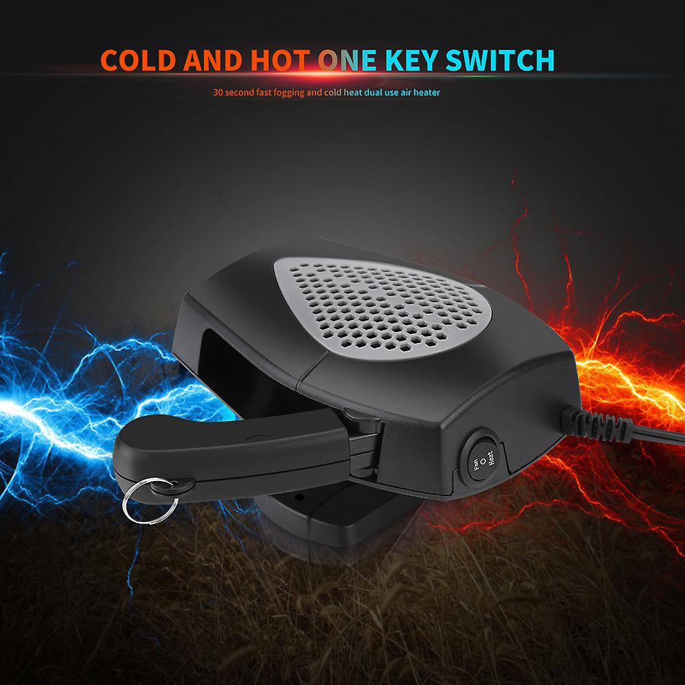 12v 150w Portable Car Fast Heating Windshield Defroster Demister 2 In 1 Heating Cooling Fan