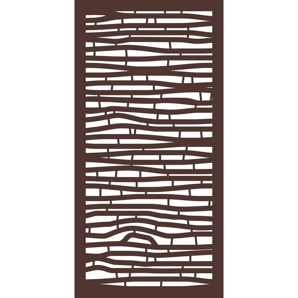 OUTDECO 516 in. x 24 in. x 48 in. Bungalow Modular Hardwood Composite Decorative Fence Panel USADSBG1