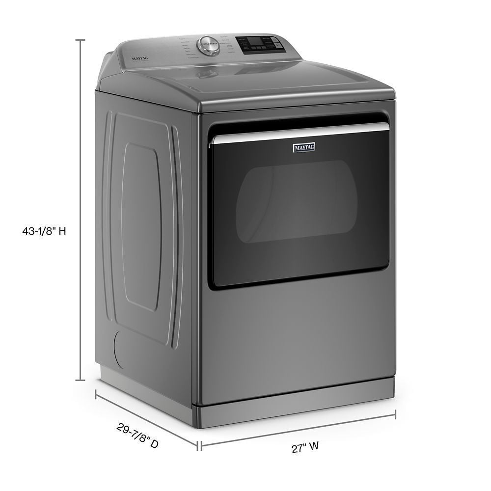 Maytag MED7230HC Smart Capable Top Load Electric Dryer With Extra Power Button - 7.4 Cu. Ft.