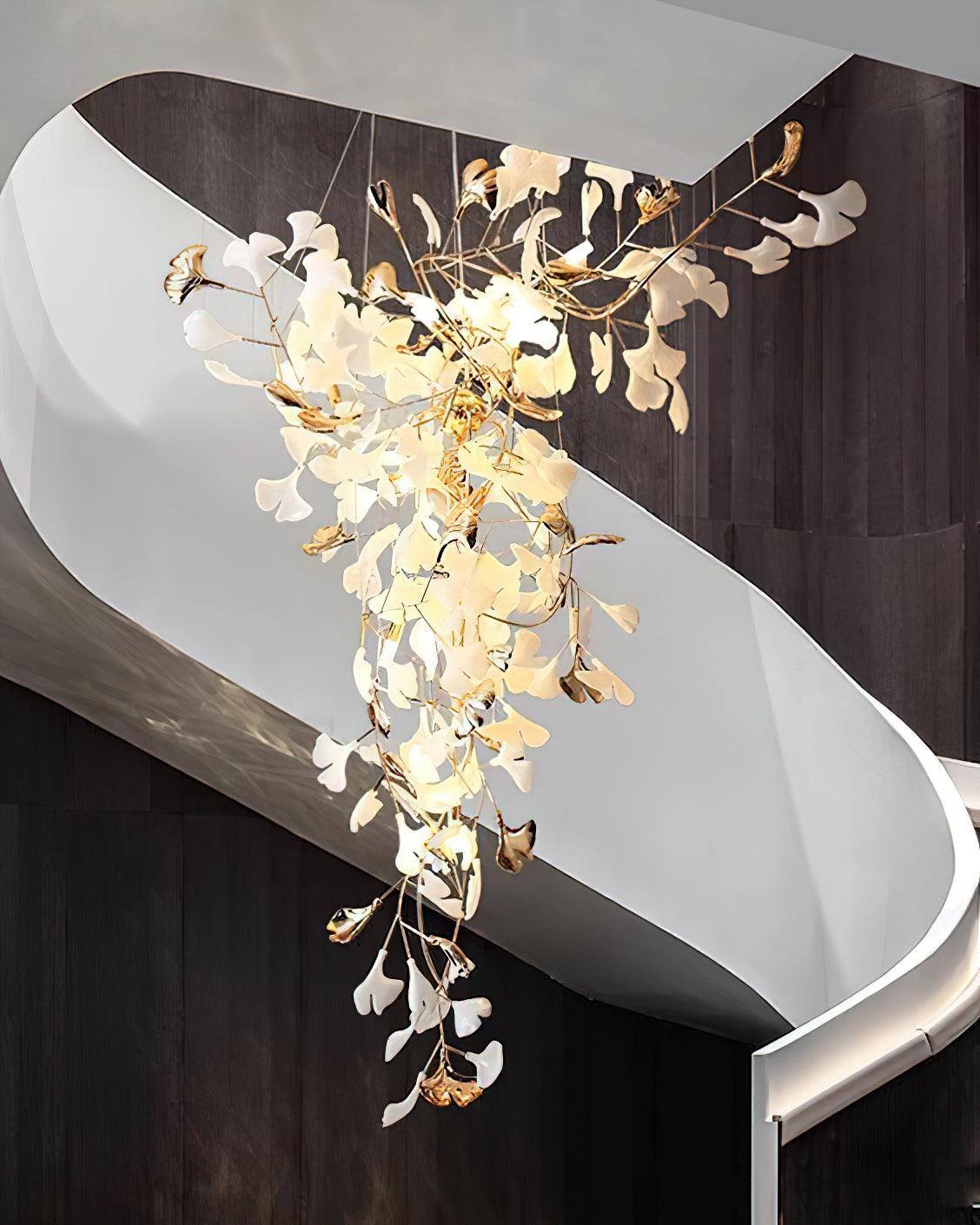 Ginkgo Tip Tlying Chandelier