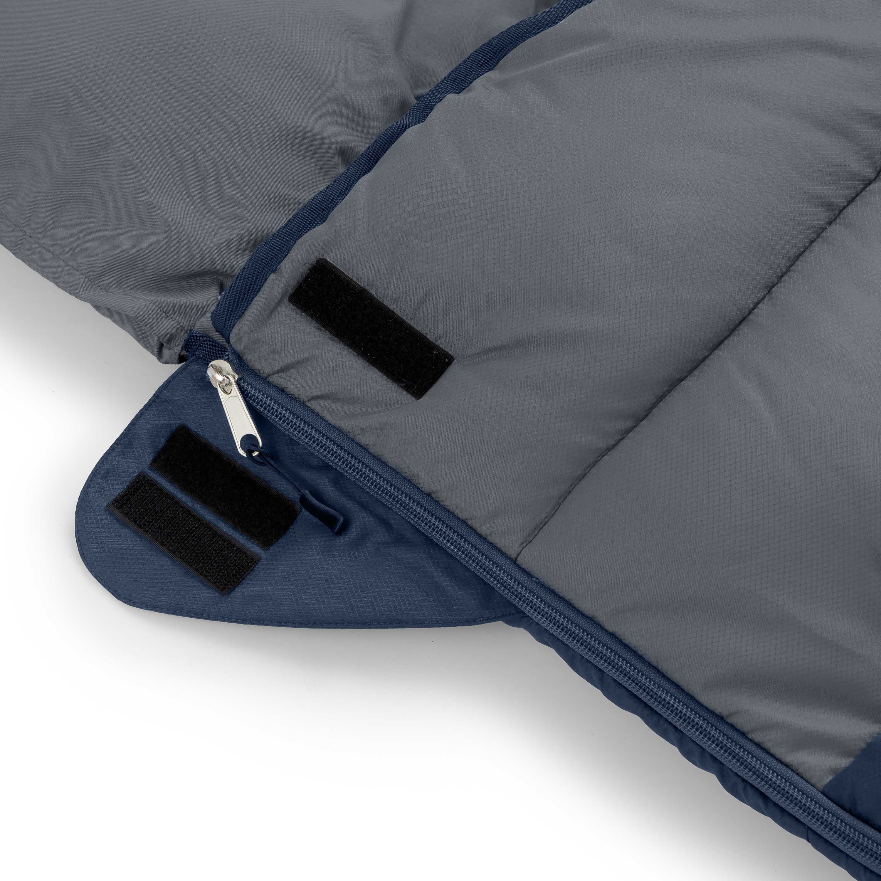 Ozark Trail 40F Weighted Sleeping Bag – Navy & Gray (95 in. x 34 in.)