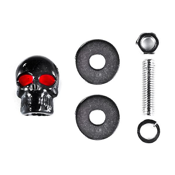 Custom Black Skeleton Skull Bolt Nuts Screws 6mm Compatible with Kawasaki Mach 500 750 KH S3 Trial Boss