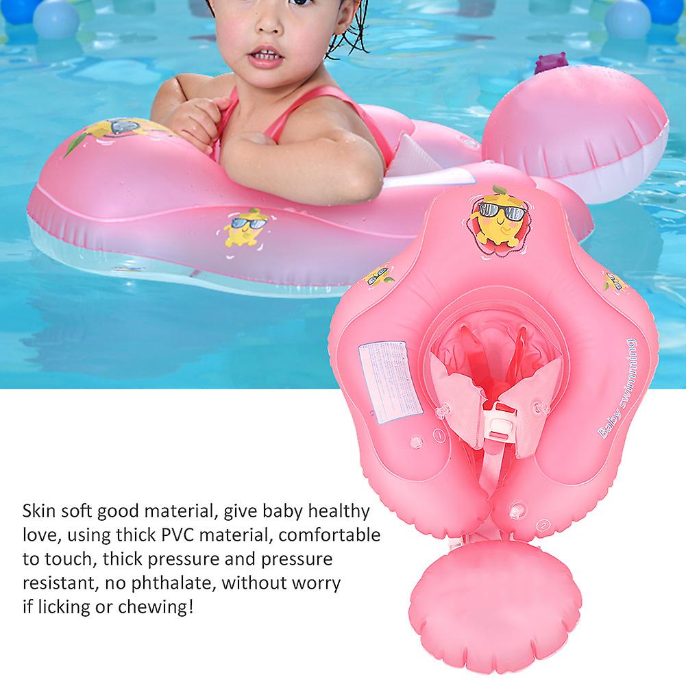 Inflatable Circle Swimming Ring Underarm Lifebuoys For Kids Children Baby  Summer Toys Sitting Ring With Buoy Floatspink M