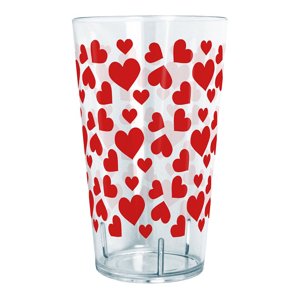 Valentines Red Heart Tritan Tumbler