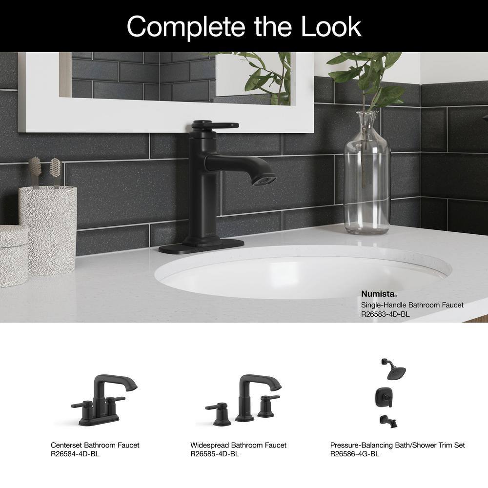 KOHLER Numista Single Hole Single-Handle Bathroom Faucet in Matte Black K-R26583-4D-BL