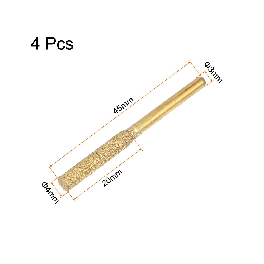 4pcs Diamond Chainsaw Sharpener Bits 5/32\
