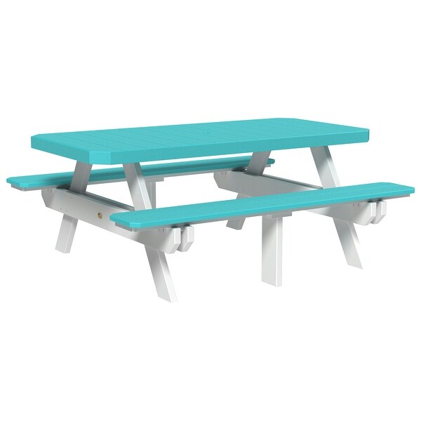 Poly Lumber 6' Rectangular Picnic Table