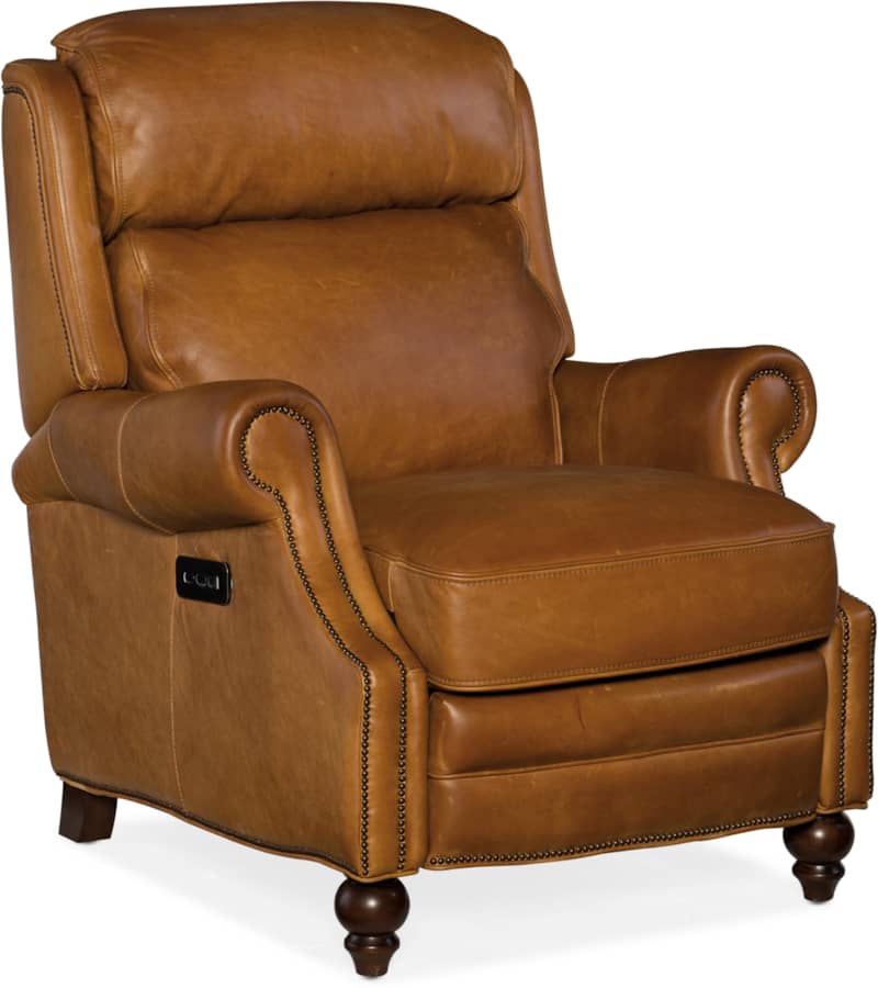 Hooker Furniture Living Room Fifer Power Recliner with Power Headrest