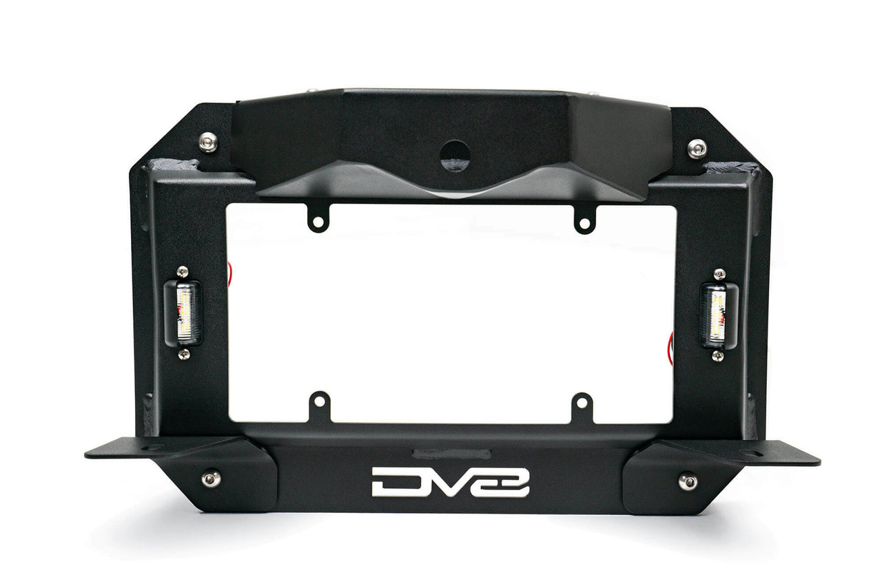 DV8 Offroad 201822 Jeep Wrangler JL Spare Tire Delete With Light Mounts Spare Tire Carrier Delete Plate