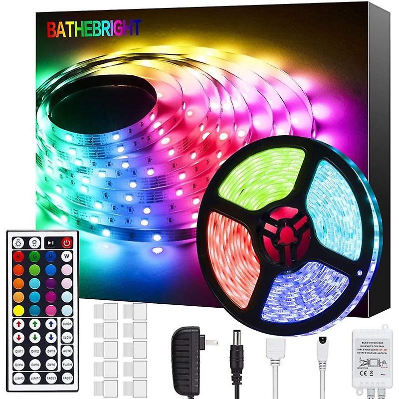 Waterproof String with Led Lighting 5 Meters with 300 Colored 5050 RGB LEDs and Bluetooth Controller