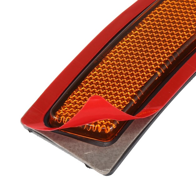 Unique Bargains Front Bumper Side Reflector 63147295541 63147295542 For Bmw F30 340i Red black yellow 2pcs