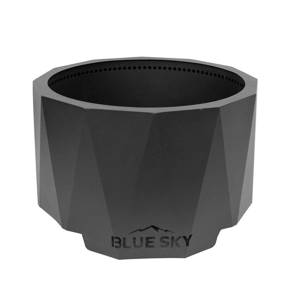 BLUE SKY OUTDOOR LIVING The Mammoth 30 in. x 18 in. Round Steel Wood Patio Smokeless Fire Pit PFP3018