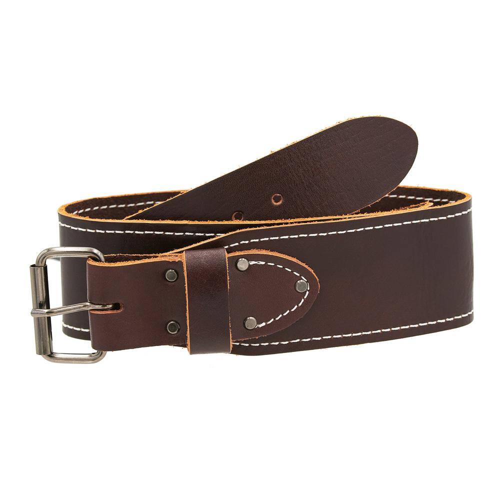 BUCKET BOSS Tapered Leather Tool Belt Size Medium (Waists 30 in.- 42 in.) 55325