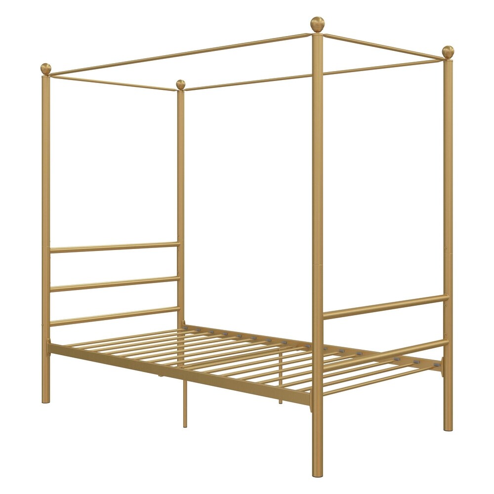 Avenue Greene Knox Four Post Metal Canopy Bed