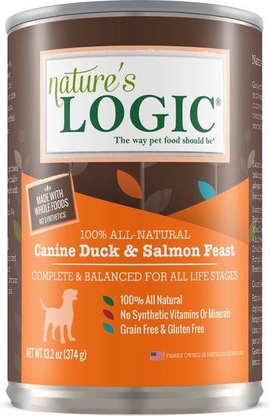 Nature's Logic Canine Duck and Salmon Feast All Life Stages Grain-Free Canned Dog Food