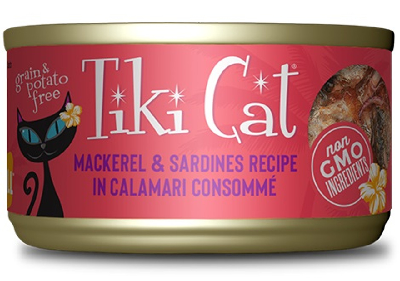 Tiki Cat Makaha Grill Mackerel and Sardines， 2.8oz