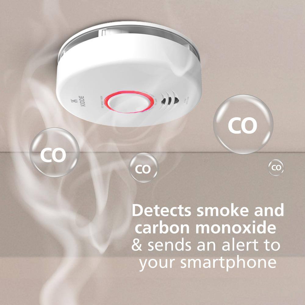 Kidde Smart Smoke and Carbon Monoxide Detector Hardwired with Voice Alert 21031042