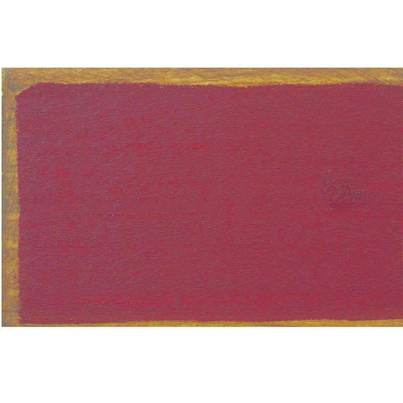 24 Distressed Burgundy Unique Rectangular Comfortable Bench