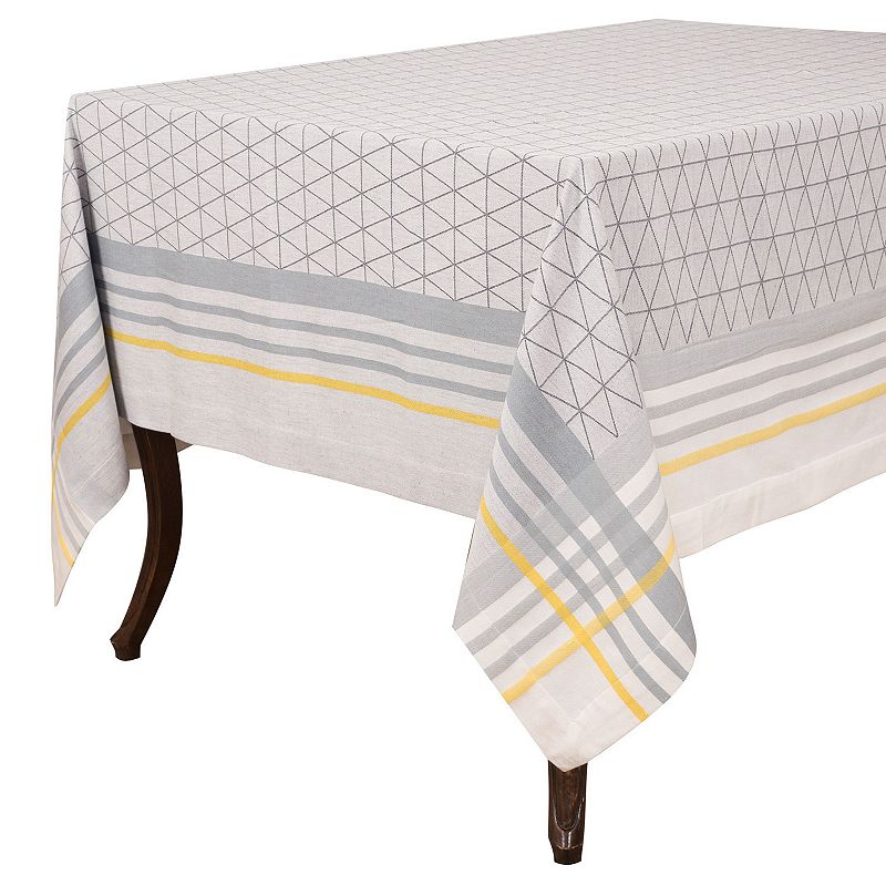 KAF HOME Broadway Triangle Jacquard Tablecloth