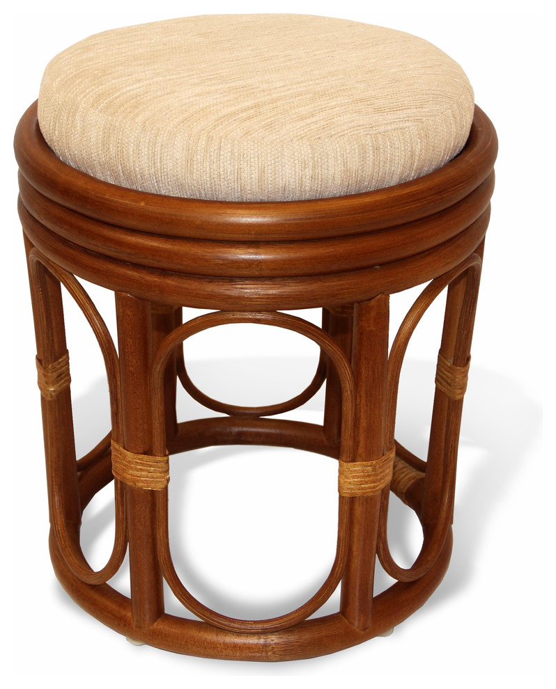 Pier Handmade Wicker Stool   Tropical   Footstools And Ottomans   by RattanUSA  Houzz