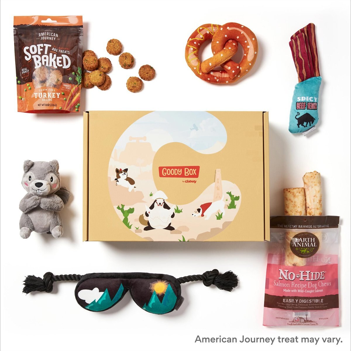 Goody Box Adventure Toys and Treats For Dogs