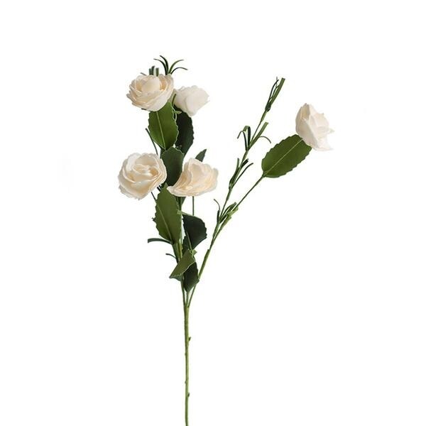 RusticReach Eco PE Camellia Bloom Stem Set in White 16 Tall